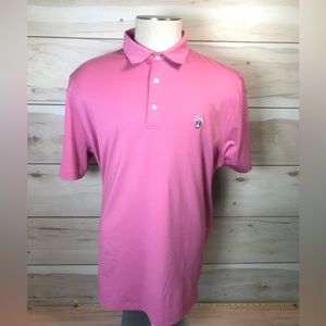 Johnnie-O Men’s XL Pink Performance Stretch Short-Sleeve Golf Polo